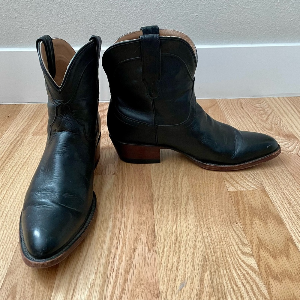 Tecovas Black Booties 10.5 B Women Boots